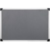 Тканевый стенд серого цвета 150х100 см, стандарт (фетр)